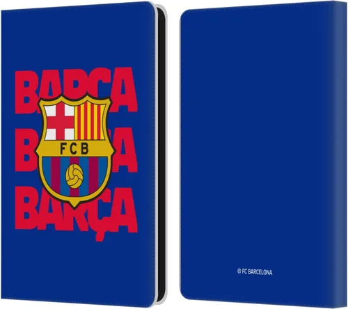 Miniatura 33 de Head Case Designs Funda de piel con licencia oficial del FC Barcelona Barca Crest Graphics compatible con Kindle Paperwhite 5 (2021)