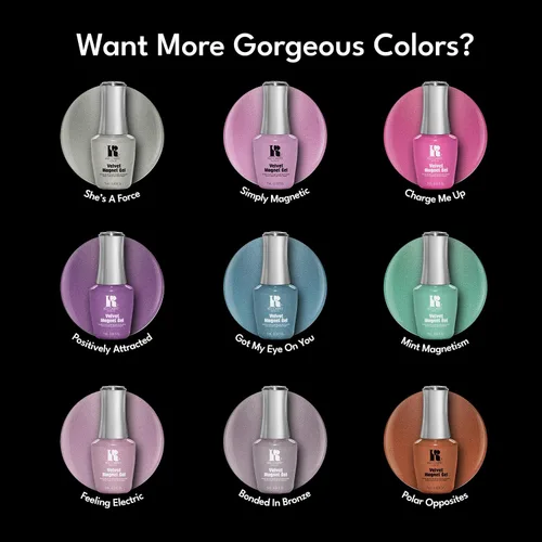 Miniatura 6 de Red Carpet Manicure Fortify & Protect - Esmalte de gel con imán de terciopelo bronce para uñas fuertes y saludables, impregnado con vitamina A