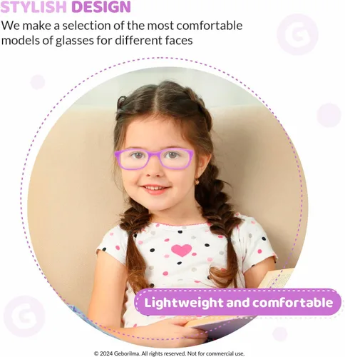 Miniatura 16 de Lentes de marco flexible para niños pequeños, lentes irrompibles para niños de 1 a 3 años, lentes graduados flexibles, marcos de anteojos para niños