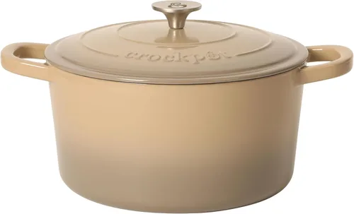 Miniatura 11 de Crock-Pot Artisan - Cacerola redonda esmaltada de hierro fundido estilo horno holandés, 3 cuartos de galón, verde pistacho