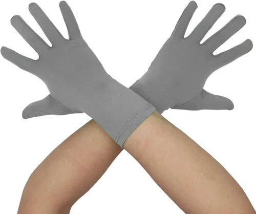 Aniler Guantes de elastano hasta la muñeca para hombres y mujeres, para bodas, fiestas, Navidad, disfraces, fiestas, bailes