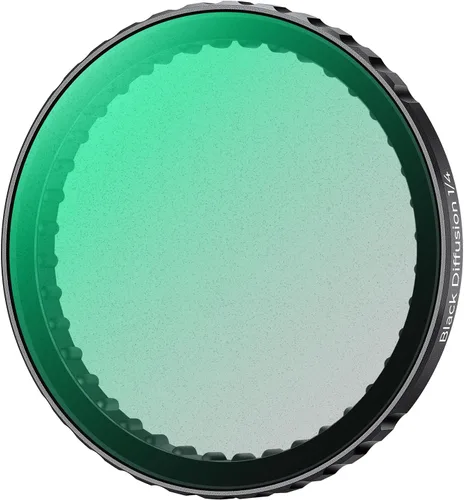 K&F Concept Filtro de difusión negro a presión 1/4 para DJI Osmo Action 5 Pro, filtros de efecto cinematográfico de niebla creativa para DJI Osmo