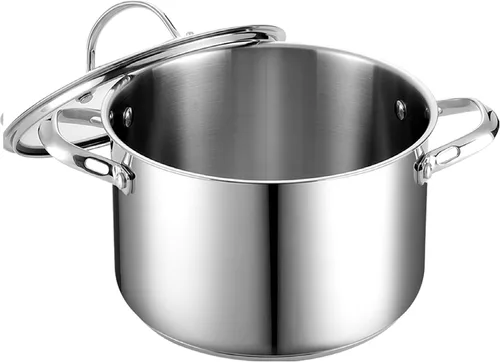 Miniatura 3 de Cooks Standard Olla de acero inoxidable de 6 cuartos con tapa y olla clásica de acero inoxidable de 8 cuartos de galón con tapa, 8 cuartos de galón