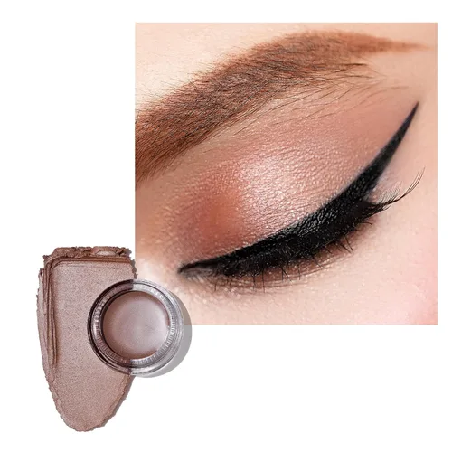 Miniatura 14 de Oulac Sombra de ojos en crema con brillo también para iluminador Sombra de ojos mezclable Resistente al agua y de larga duración con fórmula Pureza