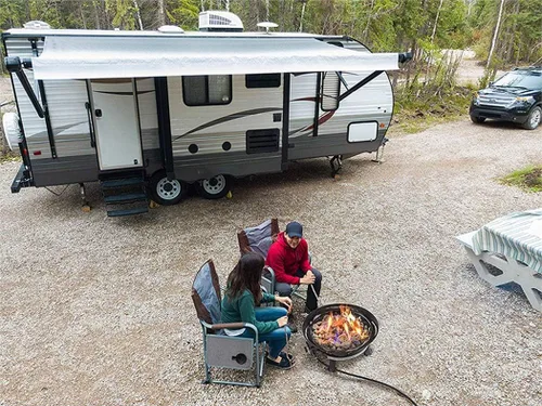 Miniatura 2 de Outland Living Brasero sin humo, chimenea portátil de gas propano para exteriores de 24 pulgadas de diámetro con cubierta resistente a los rayos UV