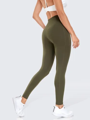 Miniatura 3 de IBL Women's Buttery Soft Leggings with Pockets 27"- High Waist Tummy Control Workout Running Lounging Yoga Pants