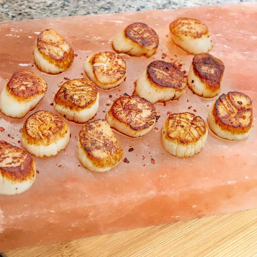 Miniatura 8 de Onlyfire - Juego de platos de cocina con bloque de sal del Himalaya con bandeja de acero, 12 x 8 x 1.5 pulgadas, para cocinar, asar a la parrilla
