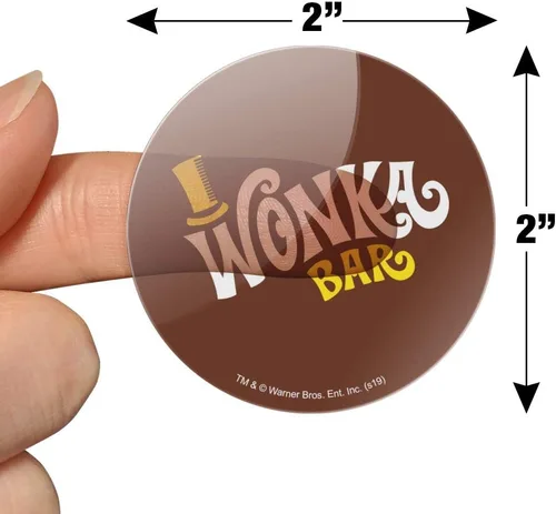 Miniatura 6 de Willy Wonka and The Chocolate Factory Wonka Bar Logo Planner Calendario Scrapbooking Craft Pegatinas