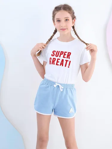 Miniatura 23 de Rolanko Pantalones cortos activos de delfín para niñas, paquete de 3 unidades, ciclismo, correr, verano, playa, atletismo, deportes, 4-14 años