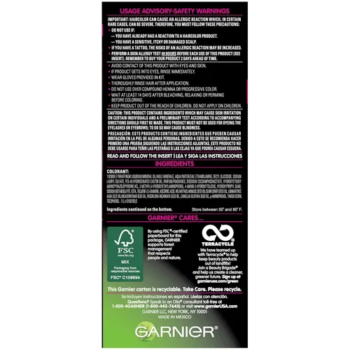 Miniatura 4 de Garnier Olia Tinte de cabello sin amoníaco [5.60] rojo granate medio, 1 unidad 5.6 Rojo granate medio