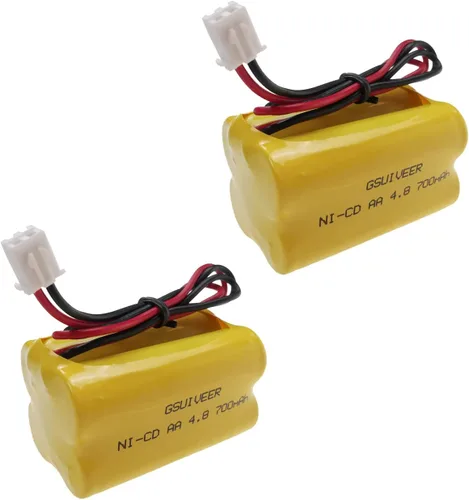 Miniatura 3 de BL93NC487 BL93NC484 BAA48R Ni-Cd 4.8V 700mAh Señal de salida Luz de emergencia Reemplazo de batería (paquete de 2)
