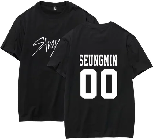 Miniatura 11 de JUNG KOOK SKZ Apoyo Camiseta Skz Merch Felix Bangchan Hyunjin Changbin Jeongin Jisung Leeknow Seungmin Camiseta Playera Tops Negro-felix 00