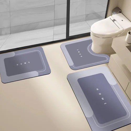 Miniatura 21 de Housego Tapete mágico de baño absorbente, alfombra de secado rápido, tapete mágico de baño antideslizante, alfombra de piso con respaldo de goma