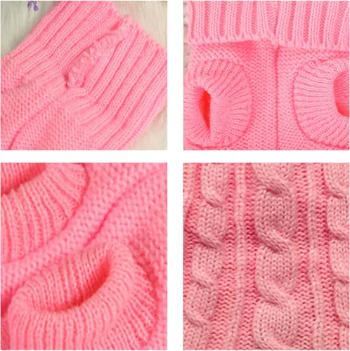 Miniatura 2 de Suéteres para perros pequeños, suéteres para mascotas, ropa de punto clásica, ropa de invierno para niñas, ropa de perro chihuahua, abrigo cálido