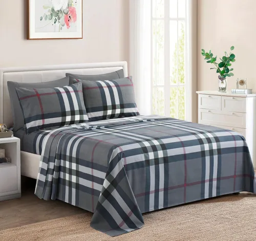 Miniatura 18 de Marina Decoration Ropa de cama ultra suave y sedosa con bolsillo profundo, rayón derivado de bambú para todas las estaciones, juego de sábanas de 6