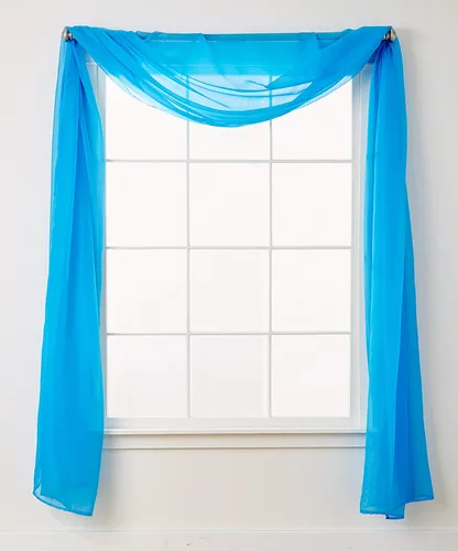 Miniatura 35 de Elegant Comfort - Cortinas transparentes de lujo con bolsillo para barra para cocina, dormitorio y sala de estar, Microfibra, Beige