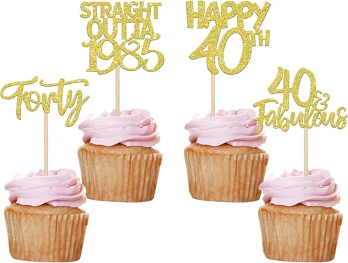 Miniatura 27 de Paquete de 24 adornos para cupcakes Straight Outta 2012 Happy 13th Birthday Thireen Awesome Since 2012, 13 fabulosas decoraciones para tartas