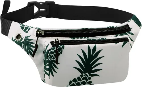 Miniatura 8 de Kamo Fanny Pack, Riñonera Mochila Impermeable Durable Poliéster Pequeño para el aire libre Ligero bolsa cruzada, bolso de día para Mujeres Hombres