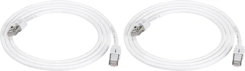 Miniatura 9 de Amazon Basics - Cable de conexión Ethernet RJ45 Cat 7, 10 Gpbs de alta velocidad, 600 MHz, con doble blindaje, 1,5 m, blanco