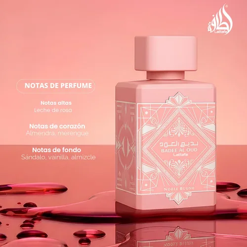 Miniatura 5 de Lattafa Bade'e Al Oud Noble Blush para Unisex Eau de Parfum en Spray, 3.4 Onzas / 100 Ml