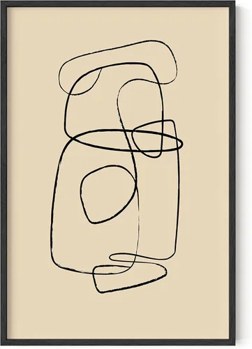 Miniatura 19 de HAUS AND HUES Póster de arte abstracto negro, impresión de pared abstracta negra, arte geométrico, decoración de arte abstracto, decoración de pared