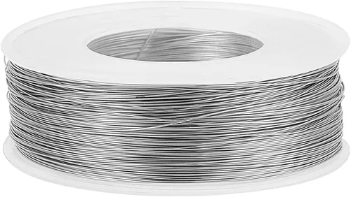 Miniatura 32 de BENECREAT 98 pies 0.02 pulgadas (0.5mm) alambre de cuentas de 7 hebras negro alambre de acero inoxidable recubierto de nailon para collar, pulsera