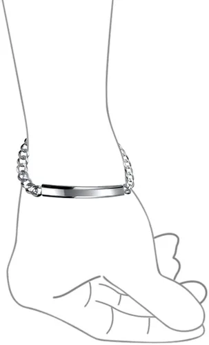 Miniatura 4 de Unisex Personalize Custom Engrave Miami Cuban Curb Link Slender Sleek Name PlatedID Bracelet For Men Women Teens Engravable Medium 180 Gauge 925
