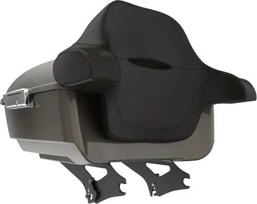 Miniatura 315 de King Tour Pack para Harley Alpine Green, cierre de paquete turístico, portaequipajes superior, soporte de montaje negro, placa de metal para Harley