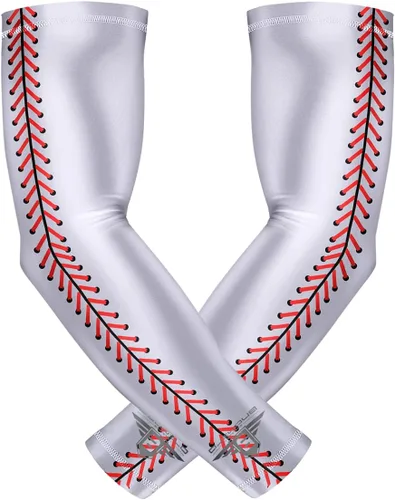 Miniatura 9 de Bucwild Sports Baseball Arm Sleeve - Youth & Adult 1 Pair - Football Basketball Cycling Tennis Bandera de EE.UU