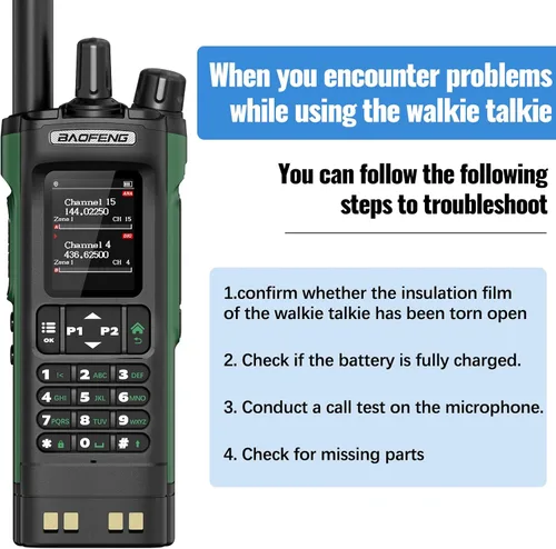 Miniatura 7 de Radio de Mano BAOFENG DM32 DMR Radio Portátil Recargable Walkie Talkies de Largo Alcance DM32UV 5RM Radio de Dos Vías NOAA Radio del Clima