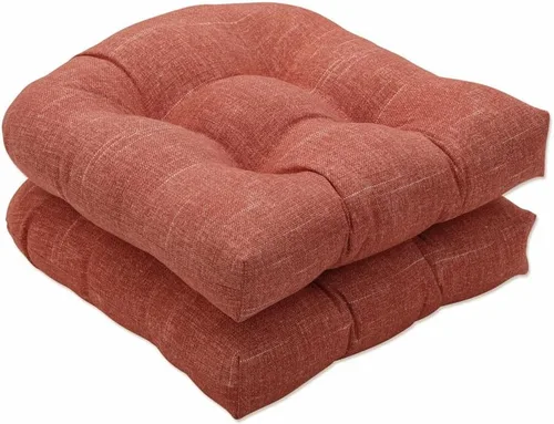 Miniatura 21 de Pillow Perfect 550435 - Cojines de asiento acolchados para exteriores/interiores Fresco (respaldo redondo), 19 x 19 pulgadas, amarillo, 2