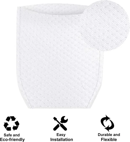 Miniatura 7 de Filtro de vacío de tela de repuesto compatible con Makita T-03193, XLC02, LC01, BCL180W aspiradora, blanco, 10 paquetes