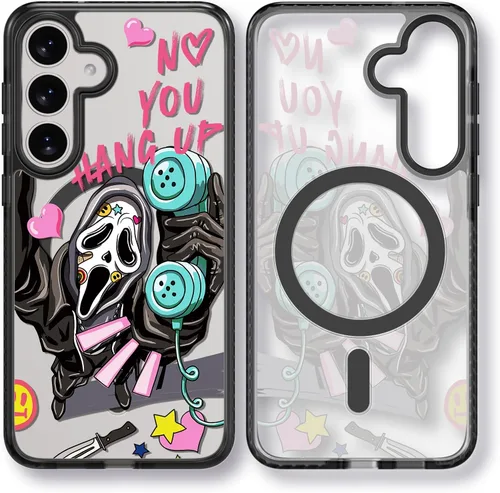 Miniatura 97 de Rosarnnah Funda compatible con Samsung Galaxy S24 Ultra, bonita estética, a la moda, divertida funda con estampado de gatito y gato, duradera a