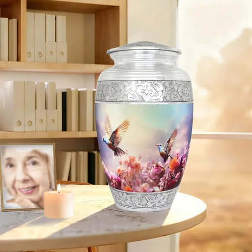 Miniatura 6 de Urna para cenizas para mujeres u hombres, urnas de cremación para cenizas humanas de adultos mujeres y hombres, decorativa funeraria, entierro, urna