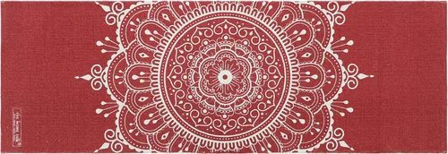 Miniatura 8 de Alfombrilla de Yoga Tejida a Mano 100% Algodón - Gruesa Hecha en Telar en India - para Ejercicio en Piso de Gimnasio - Corredor para Dormitorio