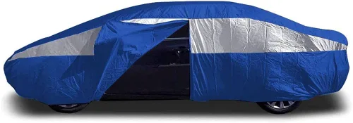 Miniatura 3 de Titan Brilliant Color Poly 210T - Funda para automóvil sedán de 186-202 pulgadas, impermeable, protección UV, resistente a los arañazos, apertura