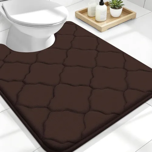 Miniatura 328 de OLANLY Alfombra de Baño de Espuma Viscoelástica de 24 x 16 pulgadas, Ultra Suave y Absorbente, Alfombras de Baño Antideslizantes, Cómodas, Lavables