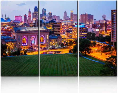 Miniatura 150 de San Antonio Sundown - Impresión en lienzo, paisaje de ciudad de pared grande, paisaje urbano extra grande de Texas, impresión de pared de horizonte