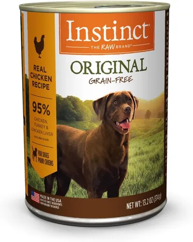 Miniatura 10 de Instinct Comida húmeda original para perros, receta sin granos, conejo real, latas de 13.2 onzas (paquete de 6)