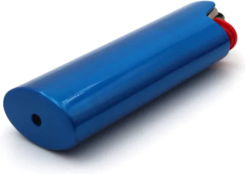 Miniatura 7 de Fundas de metal para encendedores, funda para BIC tamaño completo encendedor J6 mate color básico regalo de bricolaje (azul)