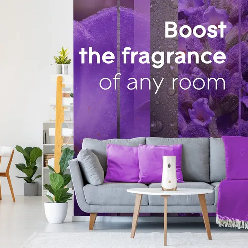 Miniatura 9 de Glade Repuesto automático en aerosol, ambientador para el hogar y el baño, lavanda y aloe tranquilos, 6.2 onzas