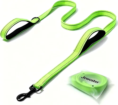 Miniatura 9 de Correa resistente para perro, 2 asas con asa de tráfico acolchada para control adicional, 6 pies de largo, perfecta para perros medianos a grandes