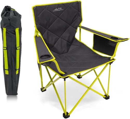 ALPS Mountaineering King Kong - Sillas de camping para adultos con portavasos de malla y bolsillos, construidas duraderas y fiables con marco de