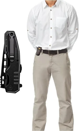 Miniatura 4 de Funda multiherramienta, Funda de cuero para cuchillos multiherramientas, estuche de bolsillo para cinturón, Funda para cinturón de bolsillo, Funda