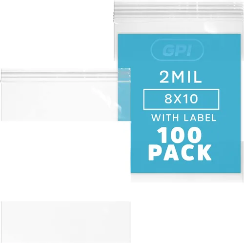 Miniatura 36 de GPI Caja de 1000 bolsas de plástico transparente recerrable con cremallera de 3" x 4" - A granel de 2 mil de grosor, bolsitas de poli fuertes
