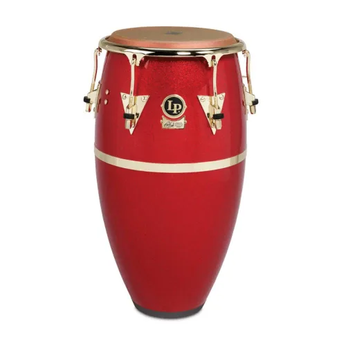 LP Galaxy Fiberglass Fausto Cuevas III Signature Conga, Arena Red con herrajes dorados 12.50 pulgadas.