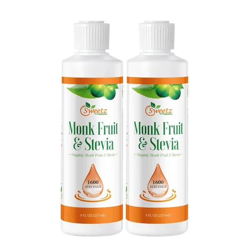 Miniatura 11 de Monk Fruit & Stevia - Gotas edulcorantes líquidas – Edulcorantes naturales y alternativas de azúcar – Mezcla deliciosa sin regusto amargo – Extracto