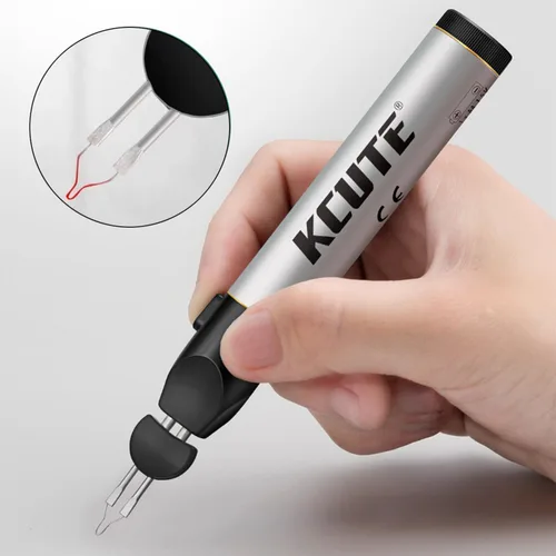 Miniatura 2 de Chispee Quemador de hilo para fabricación de joyas, herramienta para acabado de tejido de cuentas, costura, trabajo de cuero, cera de fusión rápida
