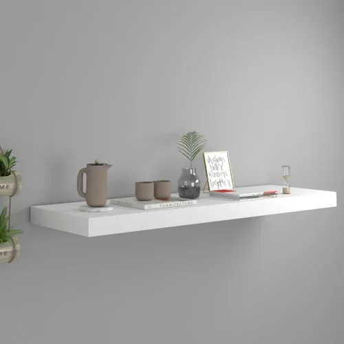 Miniatura 93 de Estantes flotantes de pared, juego de 4 estantes decorativos para montar en la pared, estante colgante con soportes invisibles para decoración