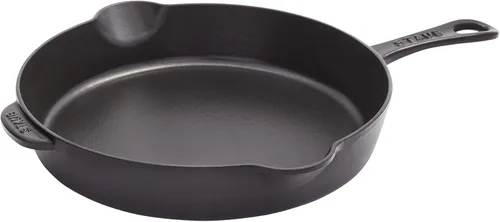 Miniatura 8 de Staub - Sartén tradicional de hierro fundido de 11 pulgadas, color cereza, fabricada en Francia